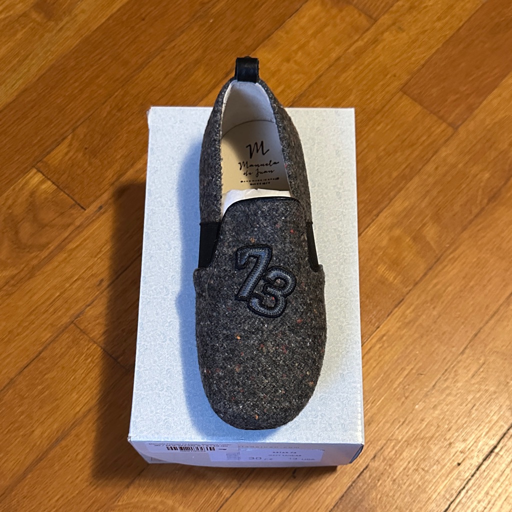 Brand New  Manuela Flannel 73 Elastic Smoking Loafer